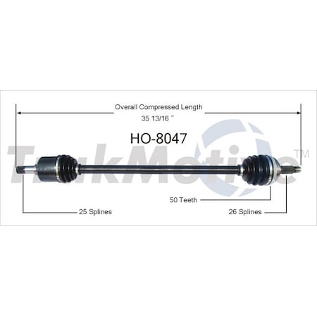 Surtrack Axle Cv Axle Shaft, Ho-8047 HO-8047